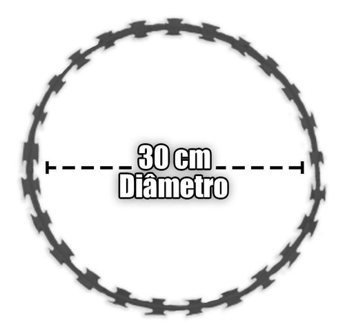 Imagem 4 de 5 de Cerca Concertina 30cm Flat Galvanizada Kit 10 Metros