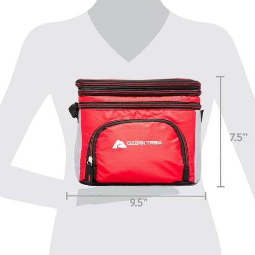 Hielera Ozark Trail Blanda Para 6 Latas Rojo