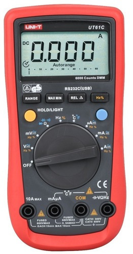 Multímetro Tester Digital Unit Ut61c Autorango Temperatura