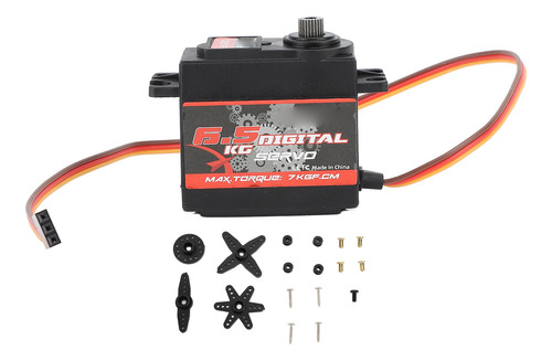 Servo Digital Rc, Motor De 6,5 Kg, Plástico, Hierro, Metal,