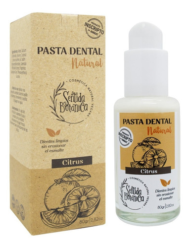 Sentida Botánica Pasta De Dientes Dental Citrus Natural