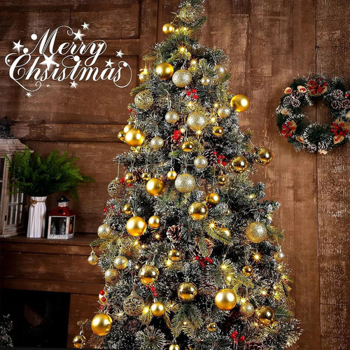 Xc Pacote De 100 Esferas De Natal Para Decoração De Árvore