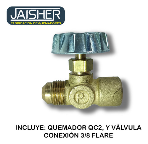 Quemador De Gas Flama Desplegada Hierro Jaisher Qc2 Kitllave