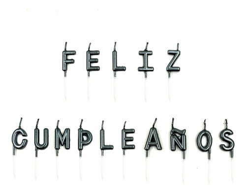 Velas Feliz Cumpleaños 15 Unidades Festejo Celebración