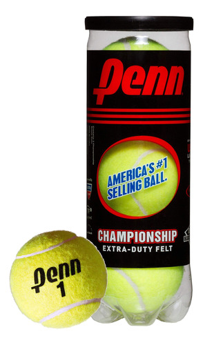 Penn Championship Extra -fleat Balls De Tenis De Fieltro Pue