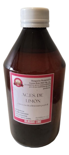 Aceite Esencial Limon Formula Eiffel 500cc
