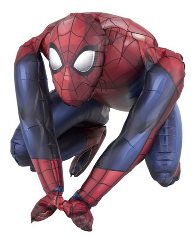 Globo Spider Man Hombre Araña Figura Sitting Met Aire C Mesa
