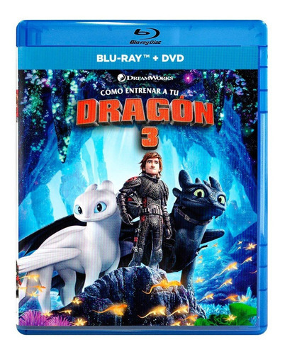 Como Entrenar A Tu Dragon 3 Tres Pelicula Blu-ray + Dvd