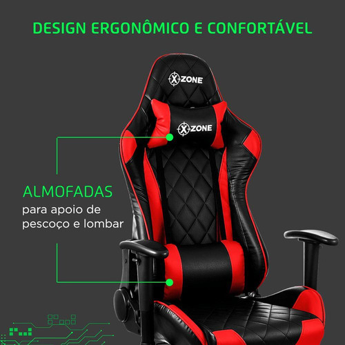 Cadeira Gamer Xzone Premium Cgr-03 Preto/vermelho