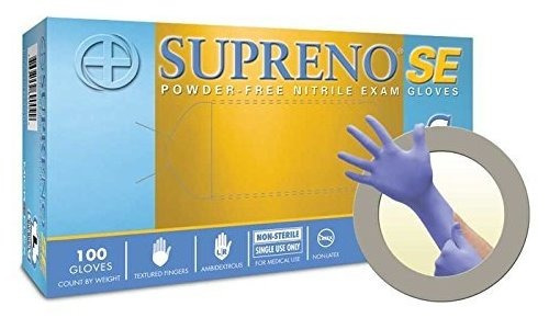 Micro Flex Su690l Supreno - Guantes De Nitrilo Sin Polvo, Gr