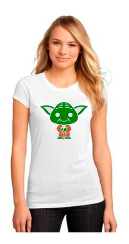 Polera De Mujer De Star Wars - Yoda Chibi