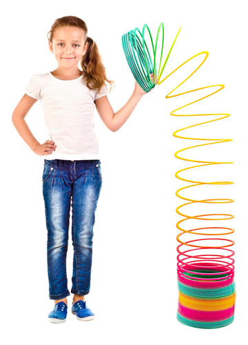 Juguetes De Resorte Arcoíris Gigante De 15 Cm Para Niños