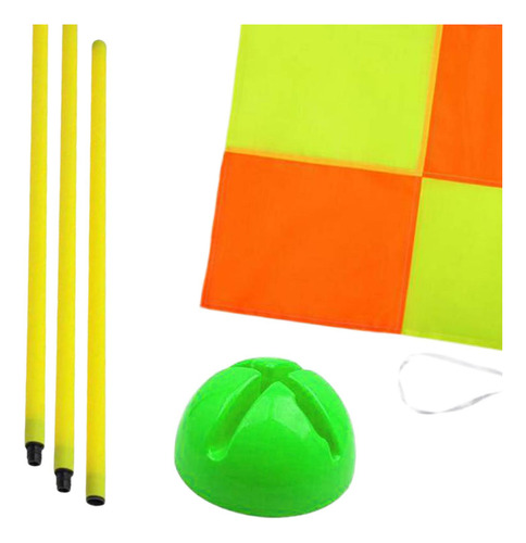Bandera De Fútbol, Bandera De Campo De Fútbol Y Base Verde D