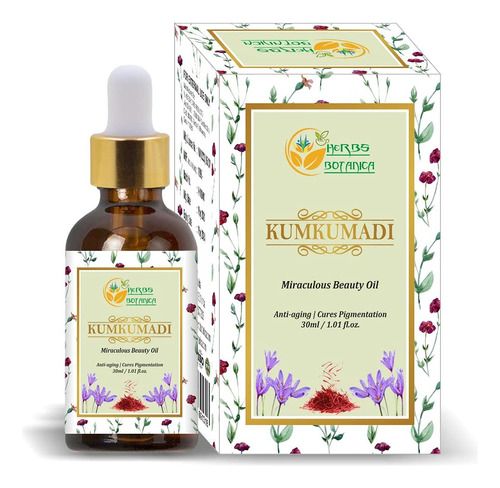 Herbs Botanica Kumkumadi Oil Pure Ayurveda - Aceite Facial A