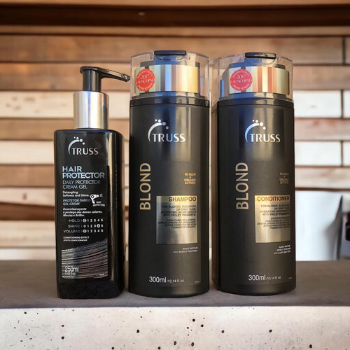 Blond Shampoo Condicionador 300ml Hair Protector 250ml Truss