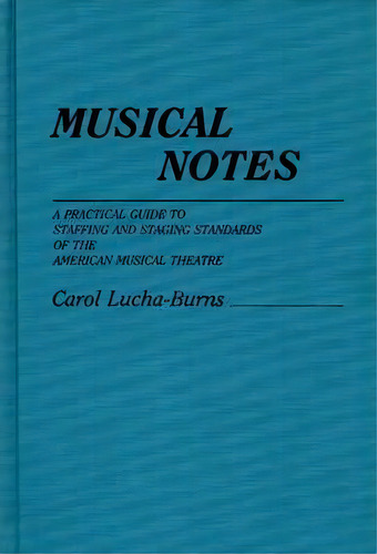 Musical Notes, De Carol Lucha-burns. Editorial Abc Clio, Tapa Dura En Inglés