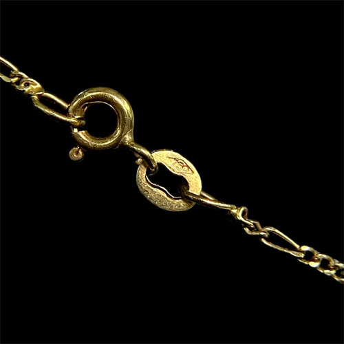 Cadena De Oro 18k Con Dije Bola De Fuego Y Zirconias 4,8gr Dorado (Usado)