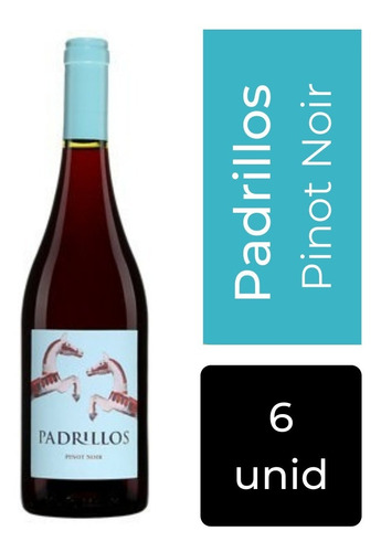 Vino Padrillos Pinot Noir 750 Ml X6 Unidades