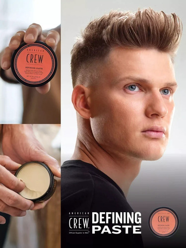 Imagen 5 de 6 de Shampoo Hidratante + Cera Defining Paste American Crew Men