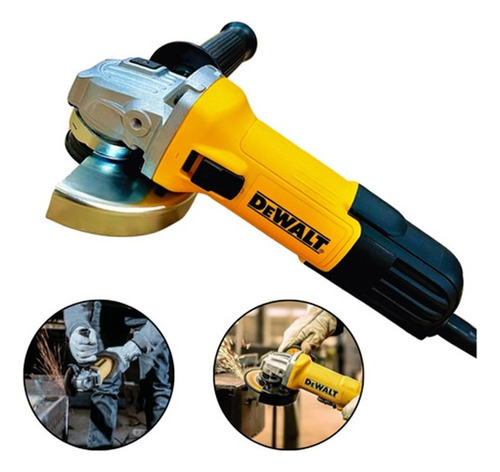 Esmerilhadeira Angular 4.1/2'' 115mm Dewalt Dwe4010 220v Cor Amarelo Frequência 50 Hz/60 Hz