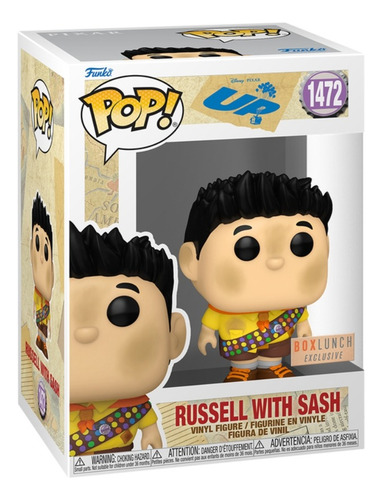 Funko Russel Com Distintivo, Pop!, Disney Up