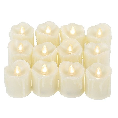 Velas Led Votivas Sin Llama Con Temporizador, Pack 12