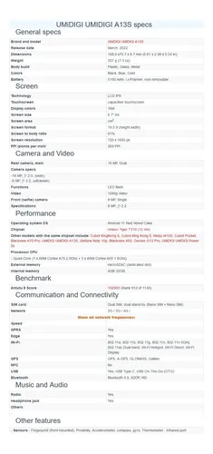 Umidigi A13s 4gb 32gb Dual Sim Duos