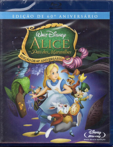 Blu-ray Alice No País Das Maravilhas Edição 60° Aniversário