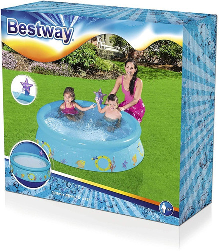 Piscina Bestway My First Fast Set Spray Pool 57326 Color Celeste
