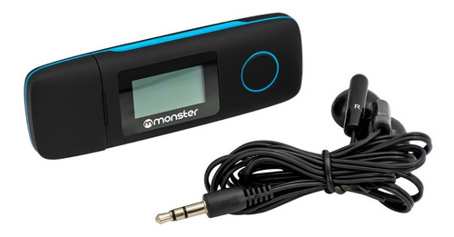 Reproductor Mp3 Monster 16gb Fm/microsd Azul - Revogames