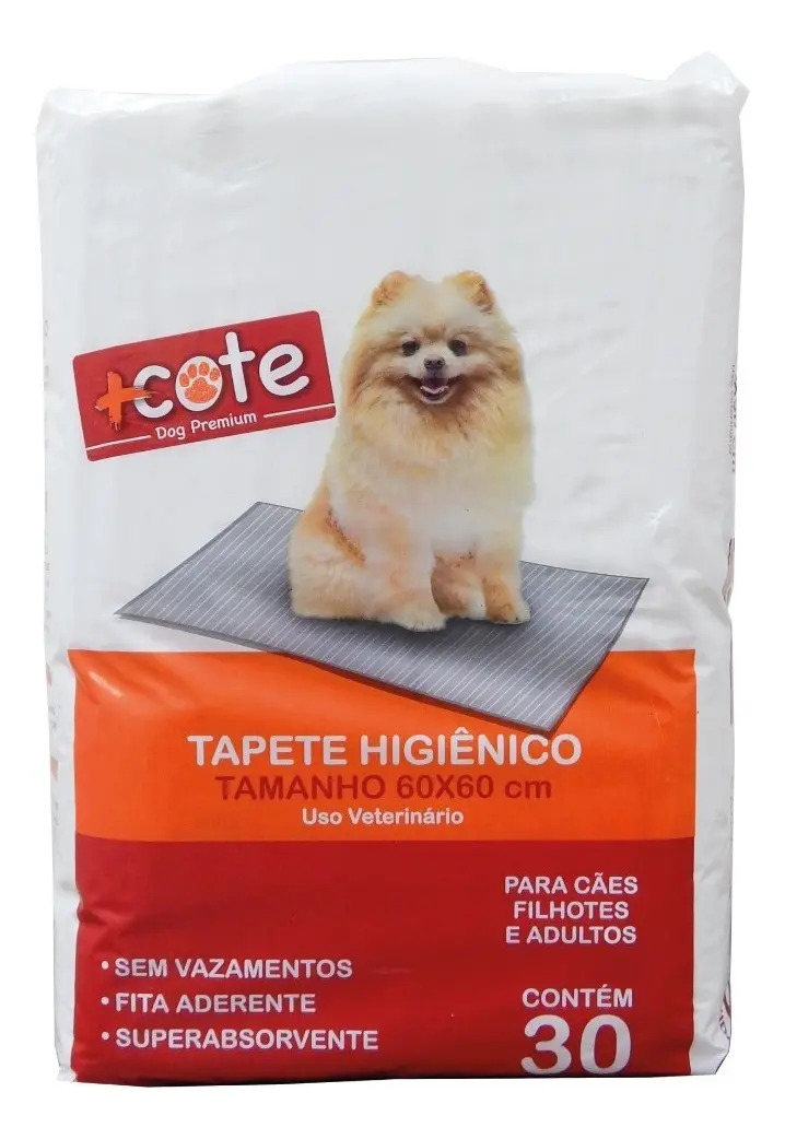 +Cote 60x60cm tapete higiênico 30 unidades