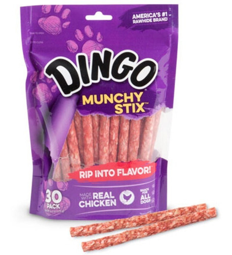 Golosina Masticable Para Perros Dingo Munchy Stix  X 10