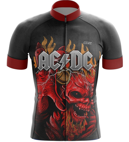 Imagem 1 de 3 de Camisa Camiseta Bike Masculina Brk Acdc Com Uv50+