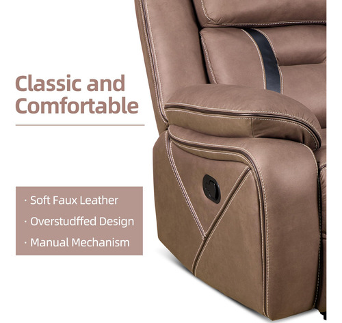Ebello Silla Reclinable Manual Sillón Reclinable Individual