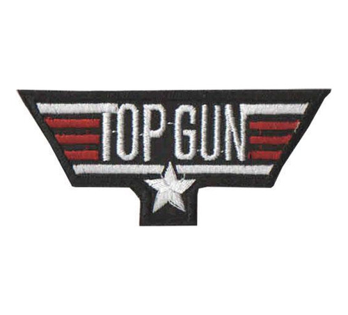 Patch Bordado Top Gun I Com Fecho De Contato