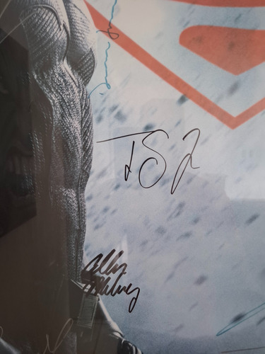Poster Batman V Superman - Premier - Firmado X Elenco (Usado)