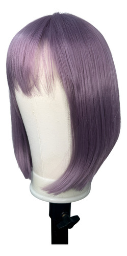 Peruca Wig Chanel Roxa Linda Para Carnaval Fibra Premium Tonalidade Roxo