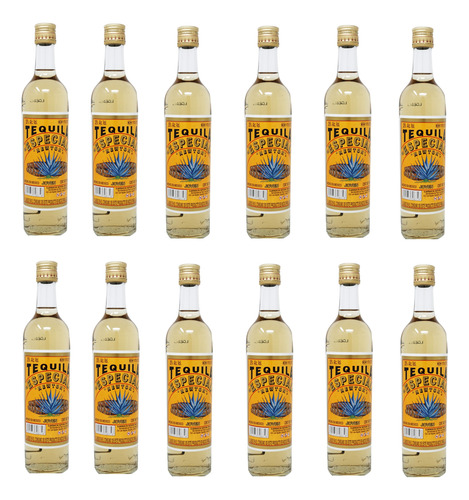 Pack De 12 Tequila Newton Especial Joven 500 Ml