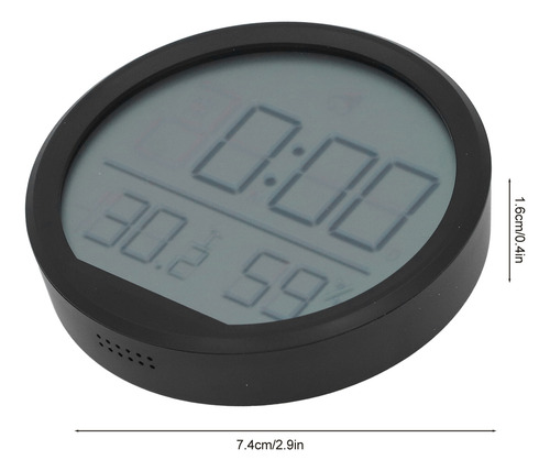 Reloj Despertador Digital Con Termómetro Higrómetro Para Int