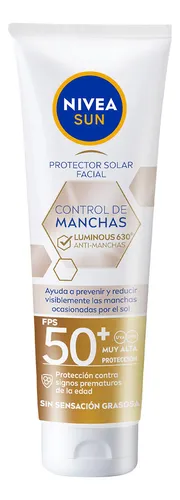 comprar NIVEA SUN Protector Solar Facial Anti-Manchas Luminous630 FPS50 40 ml con Ácido Hialurónico, Vitamina E, textura ligera, refrescante y de rápida absorción sin sensación grasosa o pegajosa