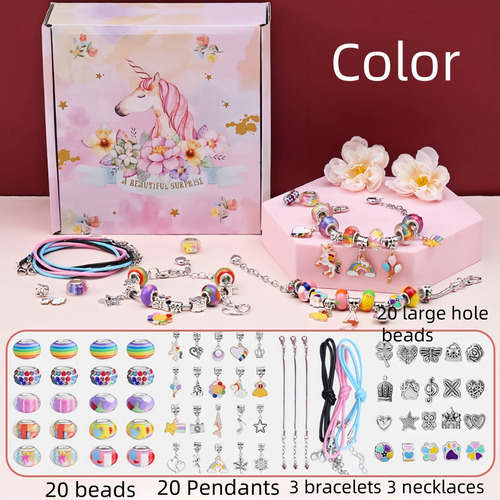 Juego De Materiales Coloridos For Hacer Collares De 67 Piez
