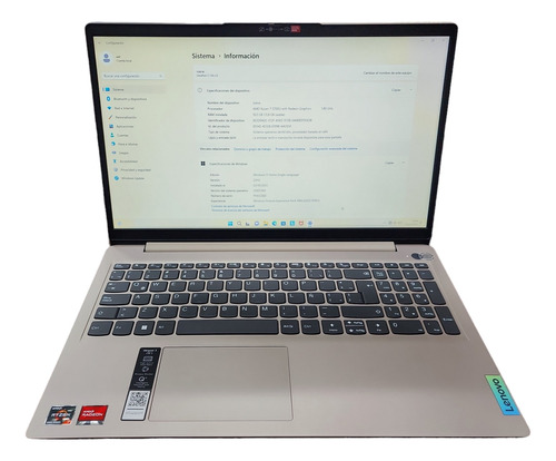 Laptop Lenovo Ideapad 3, Dorado, Ssd 512 Gb, Ram 16 Gb