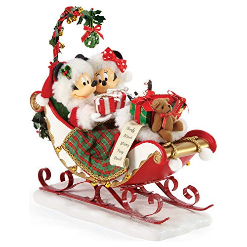 Possible Dreams Disney Mickey And Minnie Mouse Sleigh B...