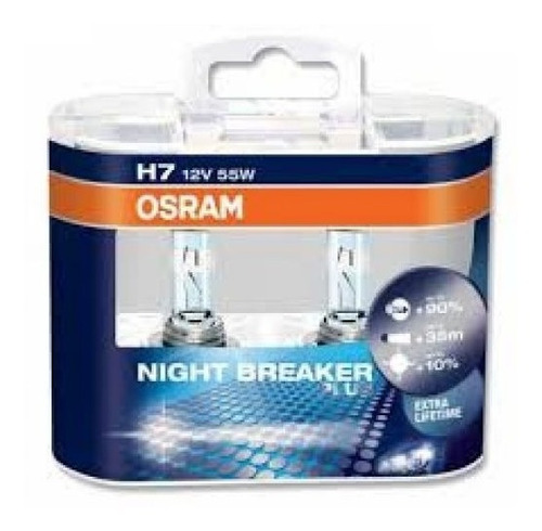 Lampara Osram H7 Night Breaker Plus X2 Unidades