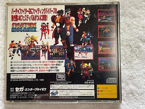 Sega Saturn Fighters Megamix Original Japonês Usado