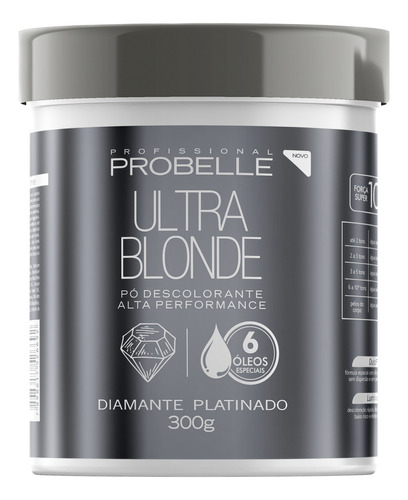  Probelle Profissional  Ultra Blonde diamante platinado tom platinado