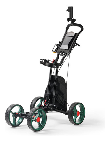 Finchley Carrito Golf 4 Rueda Ligero Plegable Freno Mano