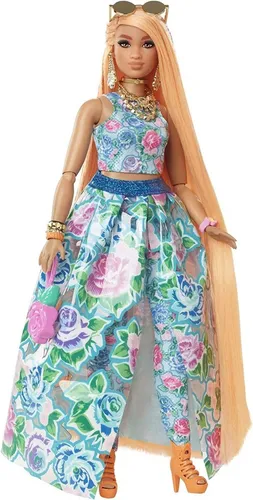 Mu eca Barbie Extra Fancy Mascota Peinados M gicos Floral
