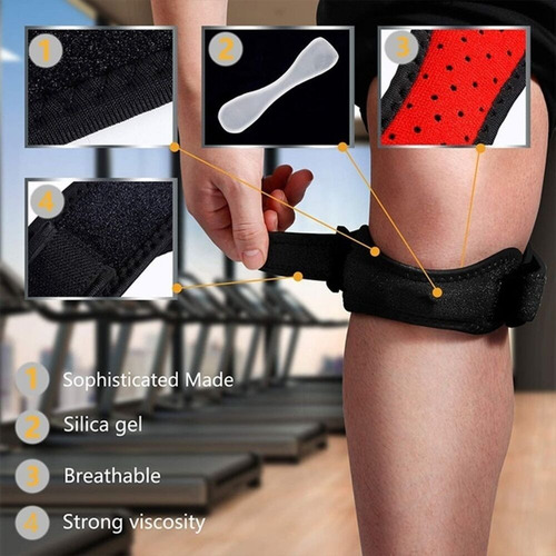 Par Rodillera Cinta Cincha Rotuliana Neoprene Agnovedades