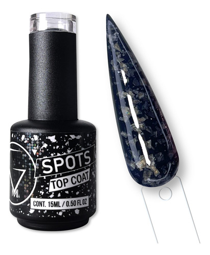 Top Coat Gel 15ml Color Black